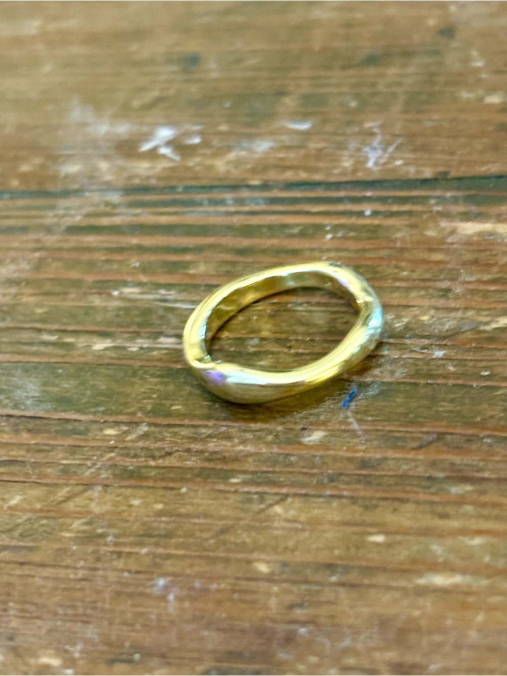 Gold Organic Band Ring - Women's Jewelry